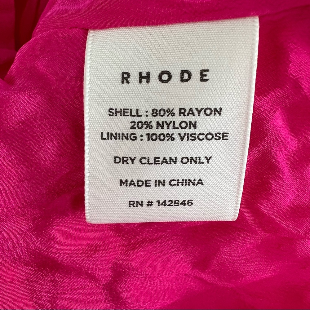 RHODE Pia Velvet Mini Dress in Jaipur NWT - Picture 8 of 8
